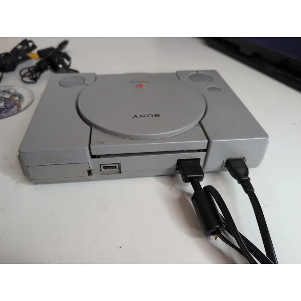 Sony PlayStation 1 PS1 Console Bundle SCPH-5501  w Controllers Cords Games More!